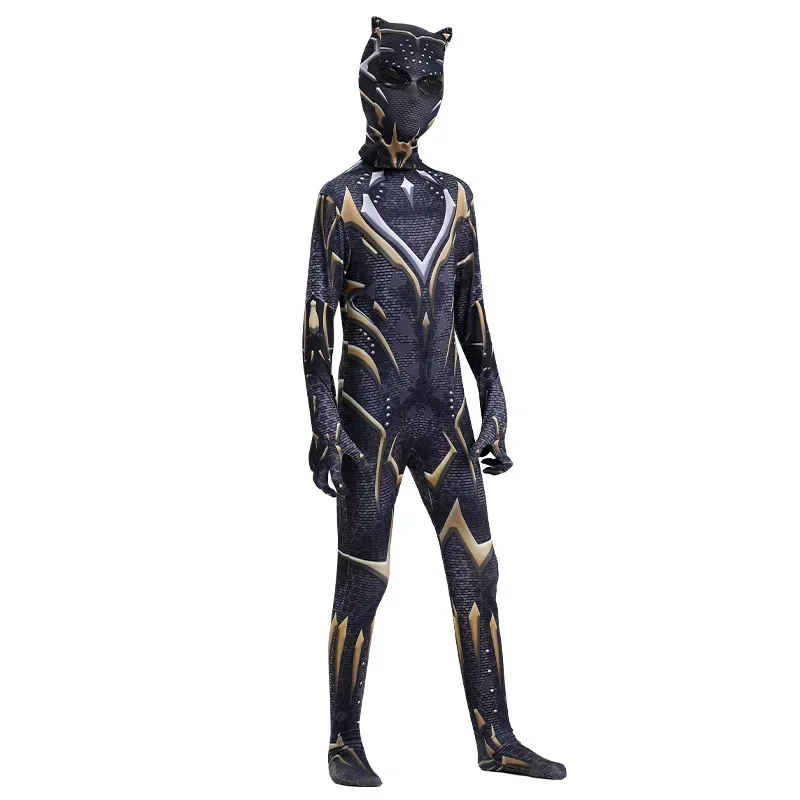 Black Wakand Forever Superhero Bla Panther Shuri Cosplay Costume Jumpsuit Bodysuit Halloween Costume for Women Men Kids