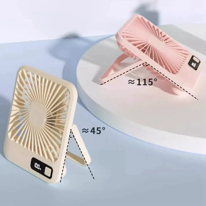 AB42-デスクトップ小型ファンマルチパワーオフィス薄型および充電モデル折りたたみ式ブラシレスポータブル