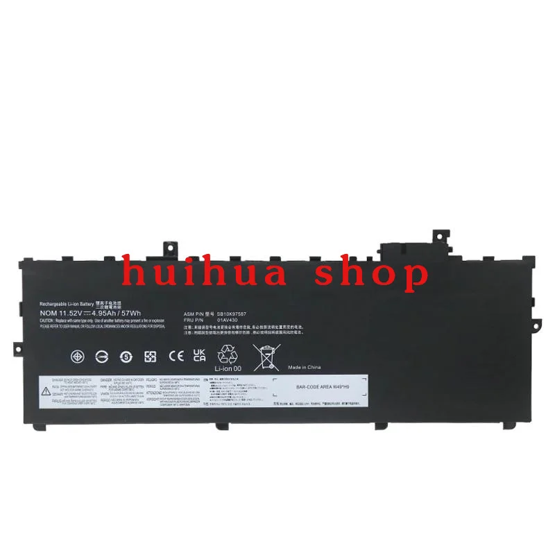 

01AV494 01AV430 Аккумулятор для ноутбука Lenovo Thinkpad X1 Carbon 5th 2017 6th 2018 Series 01AV429 SB10K97586 01AV431
