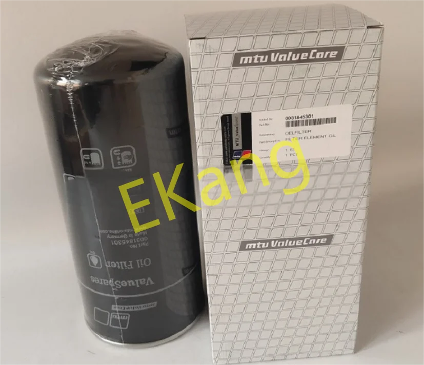 جزء محرك MTU الأصلي 0031845301   أجزاء محرك فلتر زيت المحرك di esel لآلات البناء