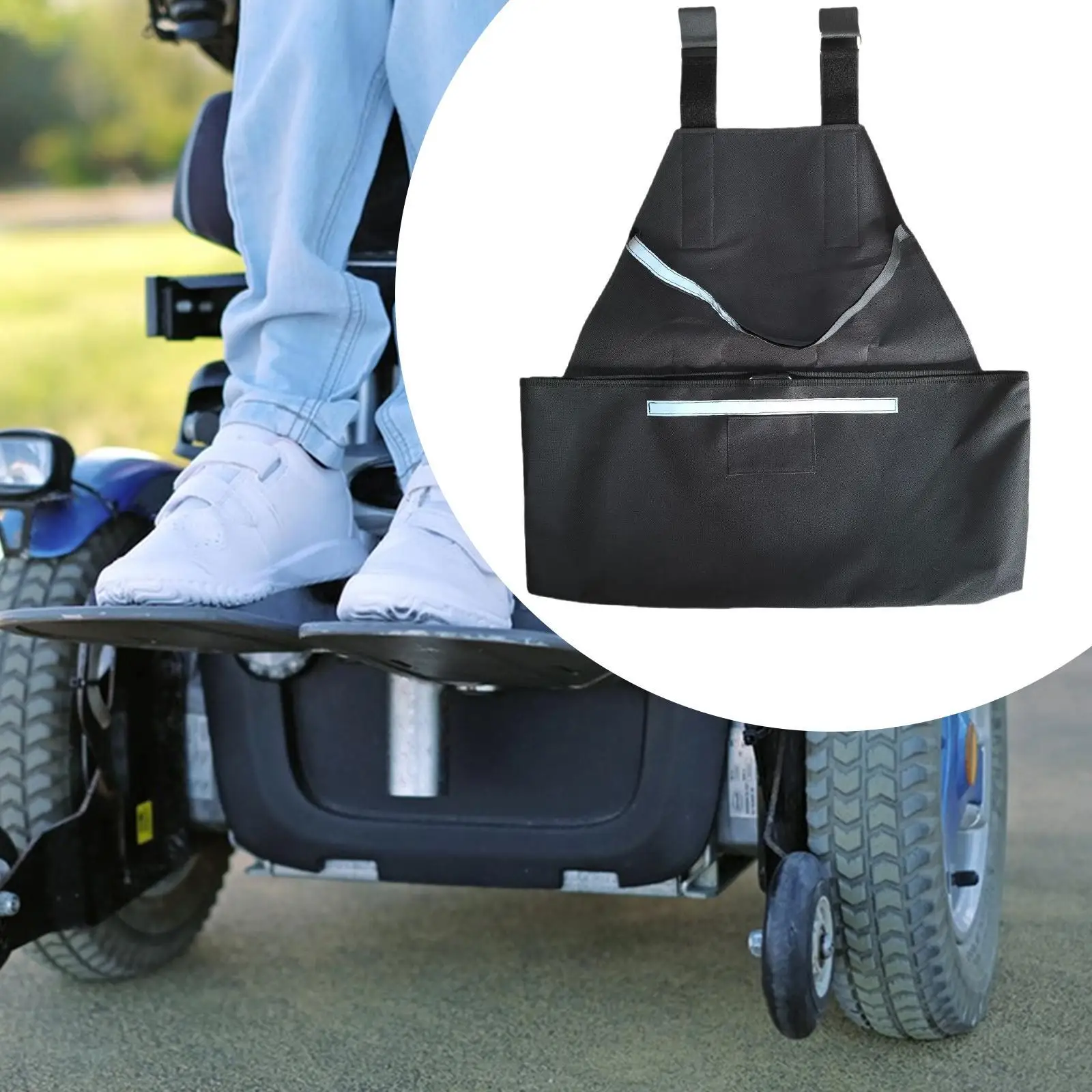 Bolsa Mochila Bolsa de mano Bolsa para scooter de movilidad Bolsa enrolladora para rodilleras Scooters Sillas de ruedas eléctricas Ancianos