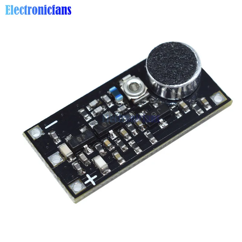 DC 100M 800M 85-115MHz FM Transmitter Wireless Microphone Surveillance Frequency Board Module For Arduino Adjustable Capacitor