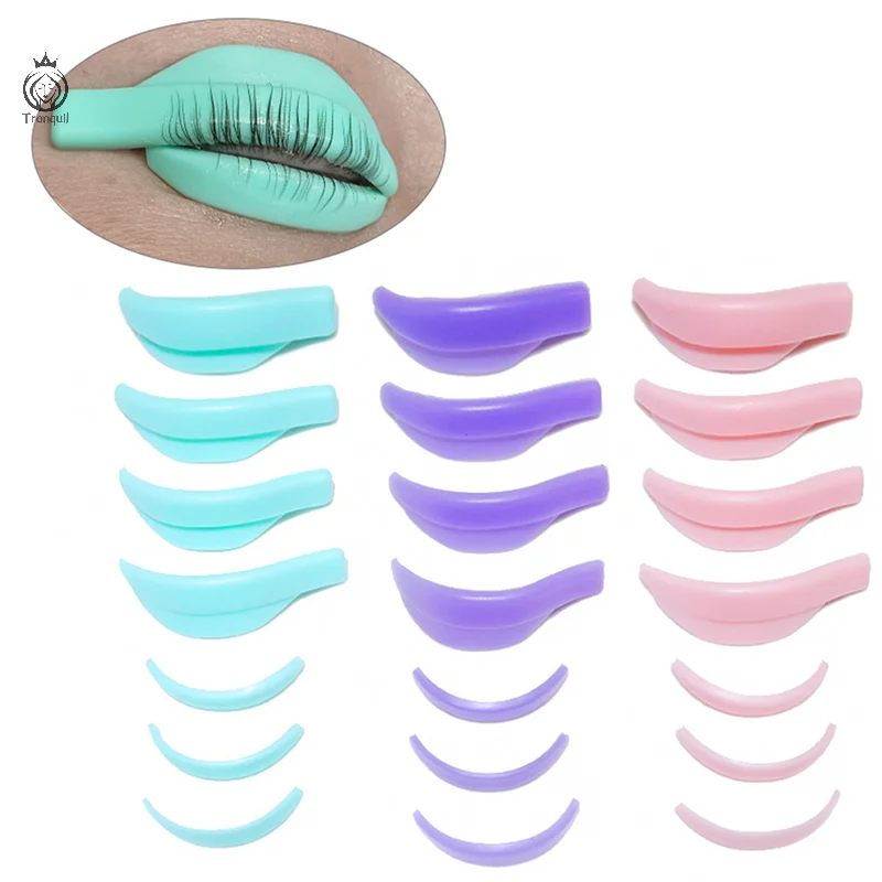 7Pair Silicone Eyelashes Curl Pads Set Y Eyelashes Brush Clean Comb Eye Lash Extension Perm Tools Eyelash Lifting Kit Accessorie