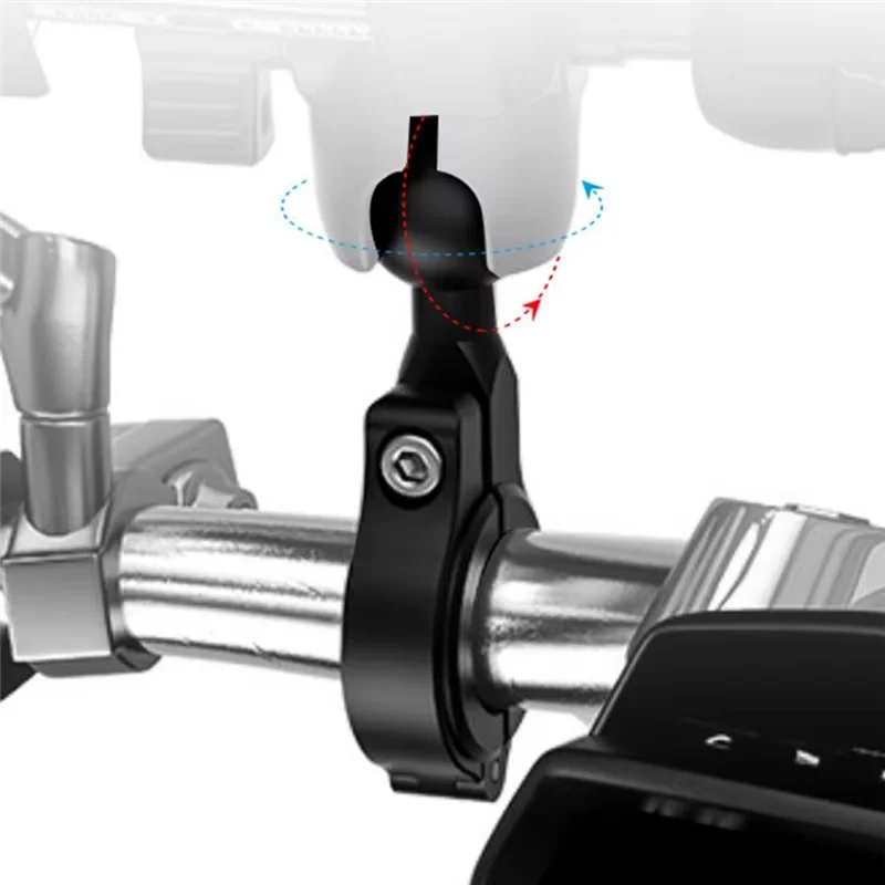 

ABVO-25Mm Ball Head Bracket For Motorcycle Bike Handlebar Round Railing For Insta360 Gopro Camera Holder