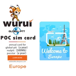 Global-ptt iot sim karte für poc walkie talkie radio internet 4g unbegrenzt ohne registrierung chip für european union uk frankreich