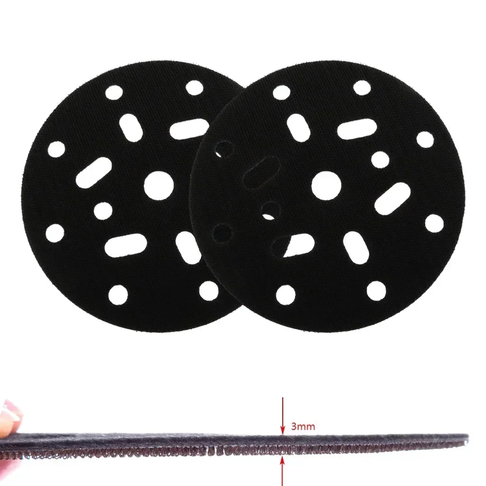 2pcs 6 Inch 150mm Interface Pad Protection Disc 17-Holes Soft Sponge Interface Pad For Sander Backing Pads Buffer Power Tools