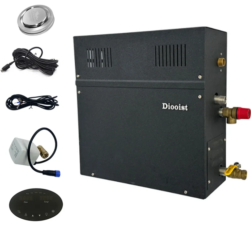 

9KW Self-Draining Steam Generator Shower Sauna Bath Home Spa Modern Design with Waterproof Control Heat 5 CBM