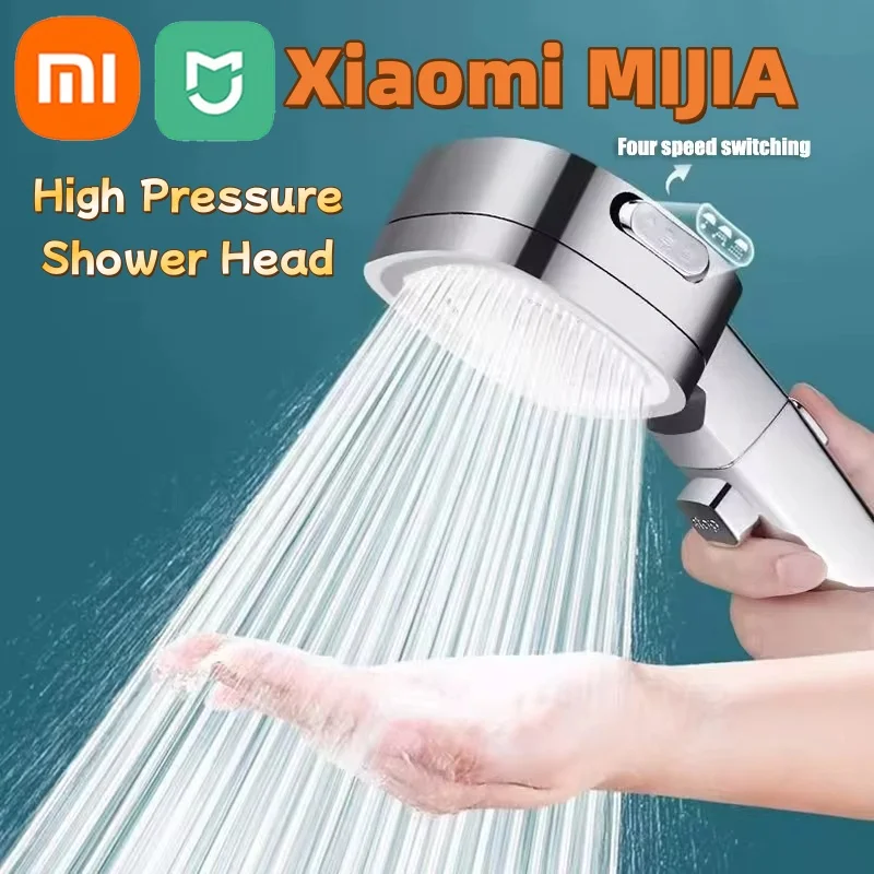 Xiaomi MIJIA-Pommeau de Douche à Haute Pression, T-shirts d'Eau, 3 Modes, Réglable, Pulvérisateur de Énergie, Accessoires pour la Maison