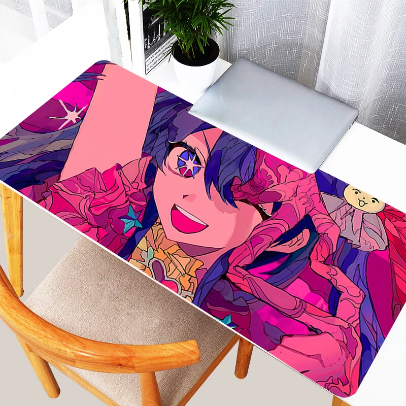 Hot Mouse Pad O-oshi no Ko Esports Cute Anime Keyboard Mat Computer Acessories Gaming Non Slip Desk