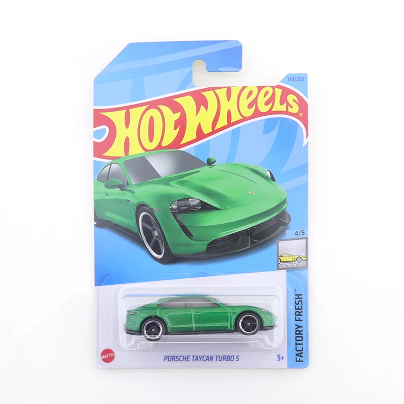 2023-149  TAYCAN TURBO S Original Hot Wheels Mini Alloy Coupe 1/64 Metal Diecast Model Car Kids Toys Gift