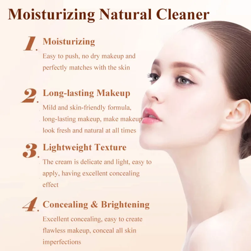 Face Repair Concealer Natural Base Makeup Long Lasting Moisturizing Cover Face Blemishes Acne Dark Eye Circles Foundation Makeup