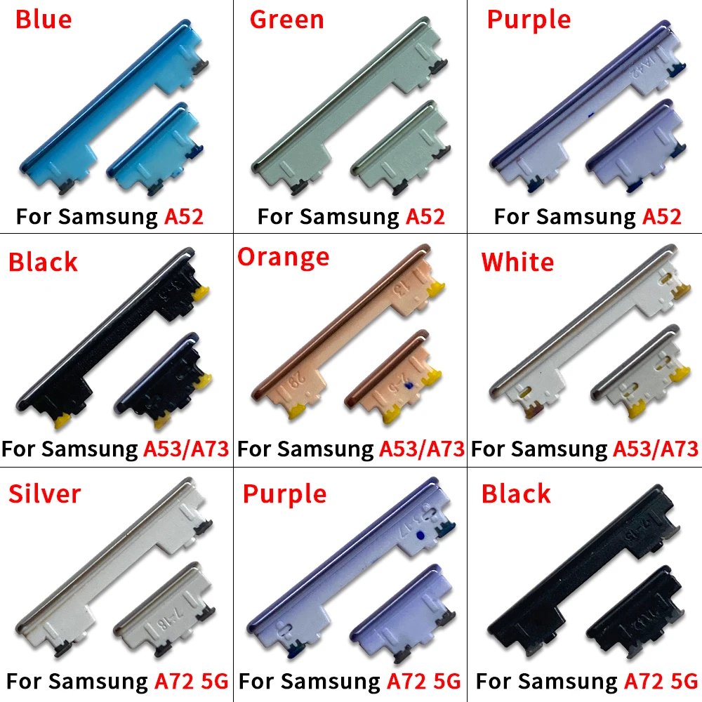 Power Volume Button Flex Cable For For Samsung A52 A53 A73 A72 5G Phone New Housing Frame On Off Side Key Parts