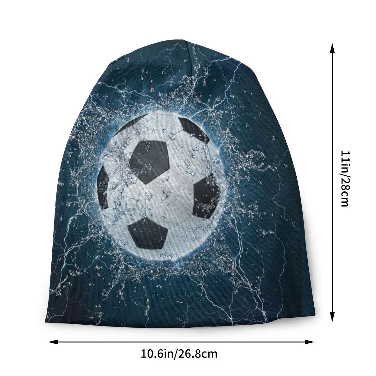 Soccer Ball Football Sports Cap Cool Ski Skullies Beanies Hat Male Adult Head Wrap Bonnet Knit Hat