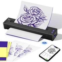 Wireless Bluetooth Tattoo Transfer Machine Quick To Connect To Mobile Phone Display P19-Tattoo Stencil Printer Thermal Printer