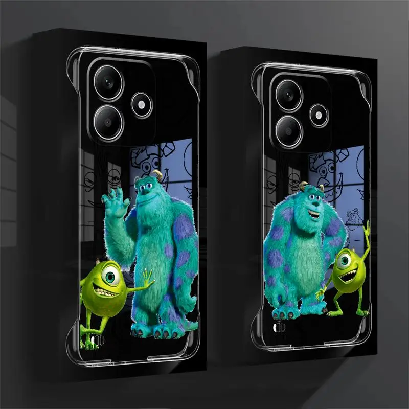 phone case for Redmi note 14 pro plus cases 13 5g 12Pro 13pro 10 12 borderless cooling clear funda Disney Monster Jame Sullivan