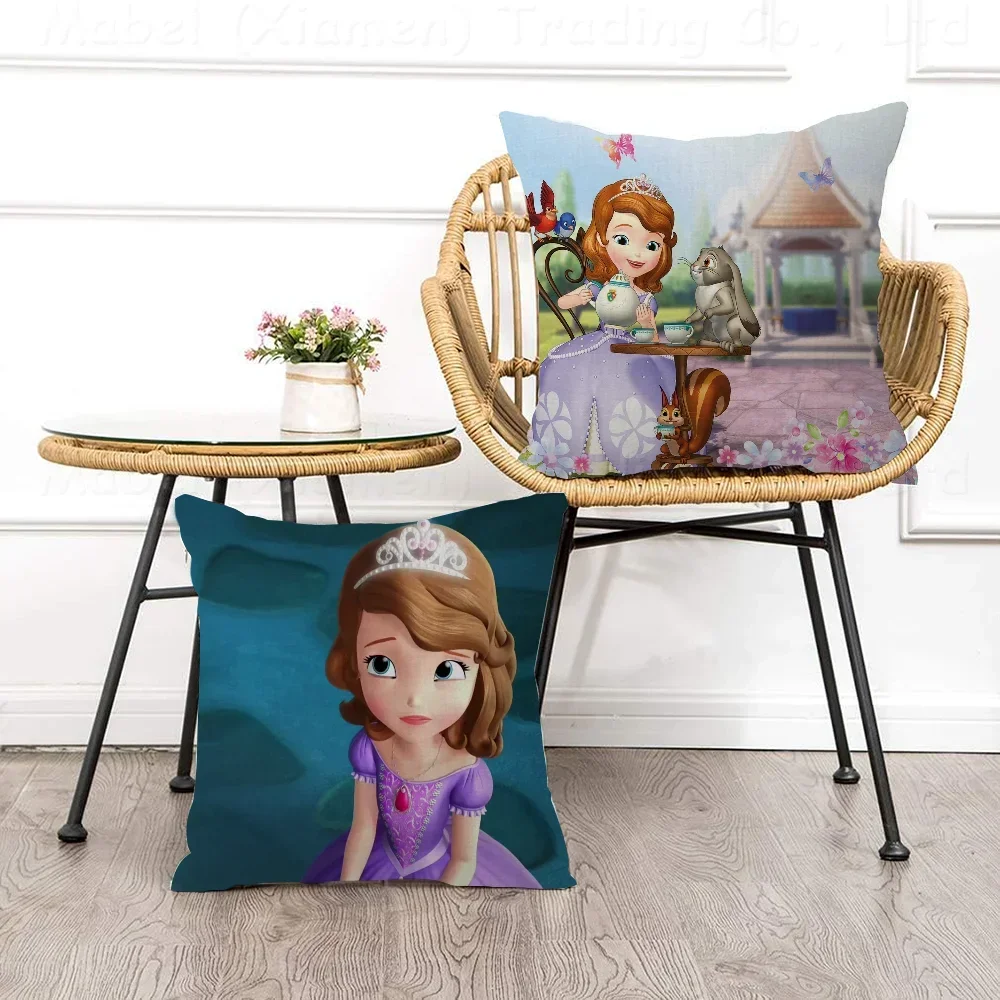 Disney Princess Sofia The First Pillowcase Toon Gift Cushion Cover Bedroom Home Sofa Chair Seat Decor Pillow Case