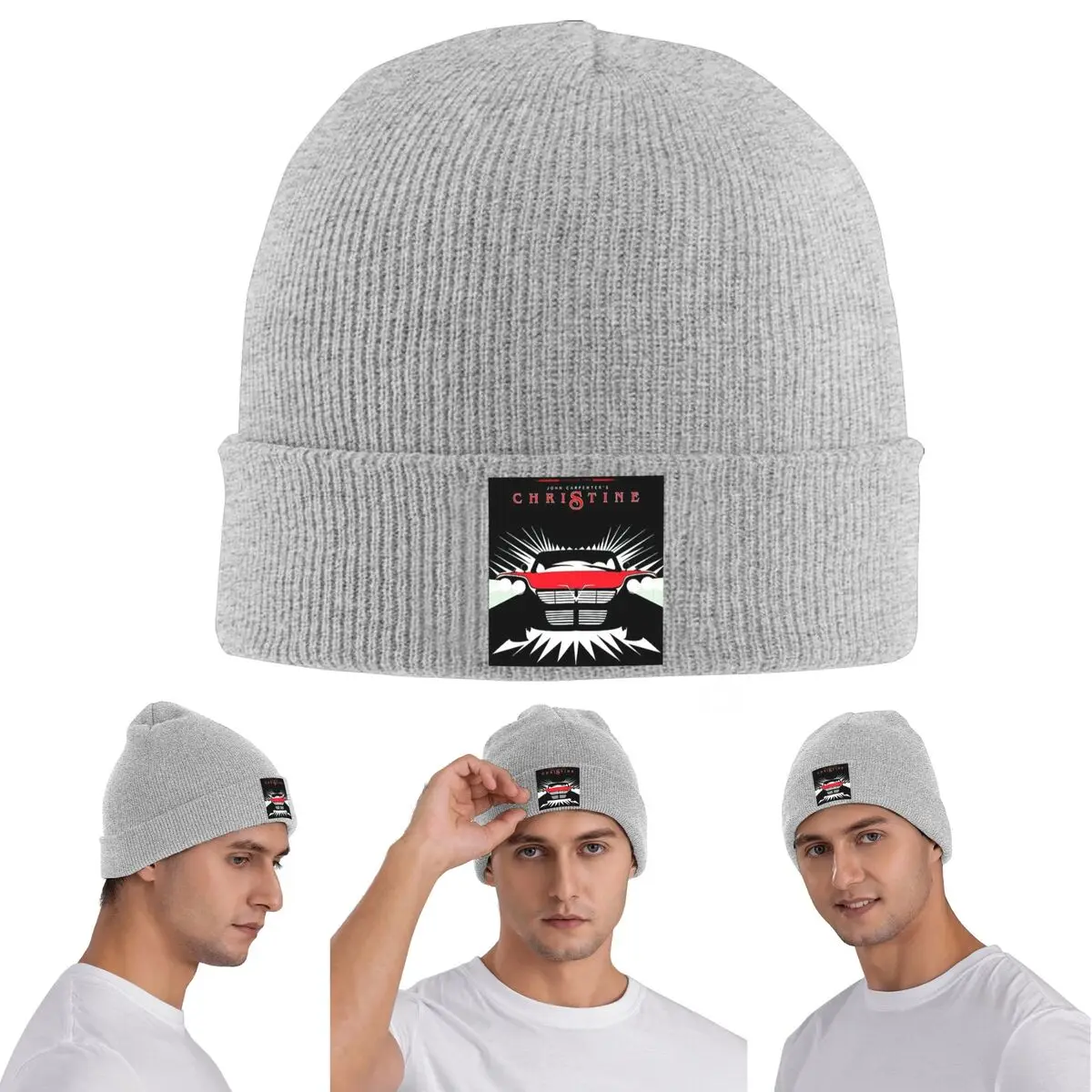 John Carpenter Christine Horror Movie Warm Knitted Cap Winter Knit Bonnet Hat Skullies Beanies Hip Hop Caps for Unisex
