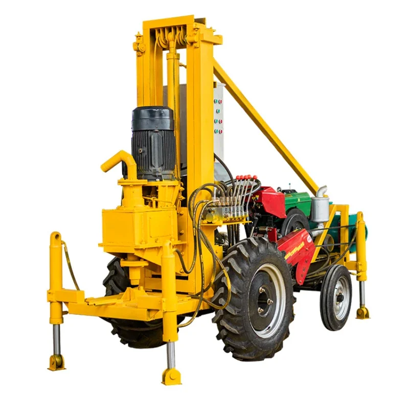 100m 200m Water Well Drill Machine Hydraulic Water Well Drill Rig for Sales  Construction