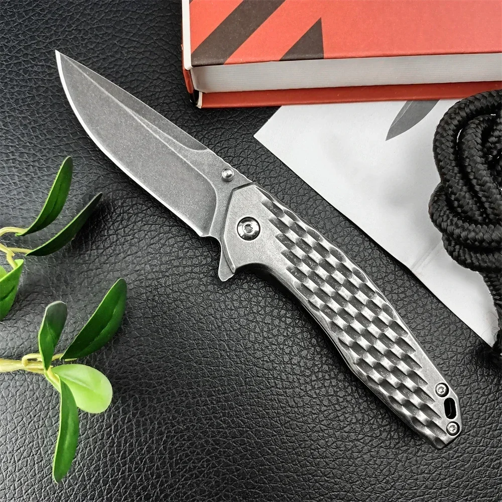 Model 1353 Hunting Pocket Folding Knife with Box 8Cr13Mov Blade 420 Steel Handle Survival Tool Camping Tactical EDC Knives