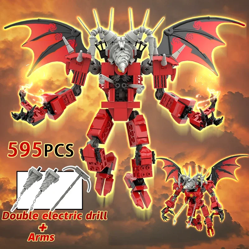 New in Skibidi Toilet Building Blocks Titan Upgrade Guitar Clock 5.0 Drillman Dragon sonar Bricks Construction Toys for Gift