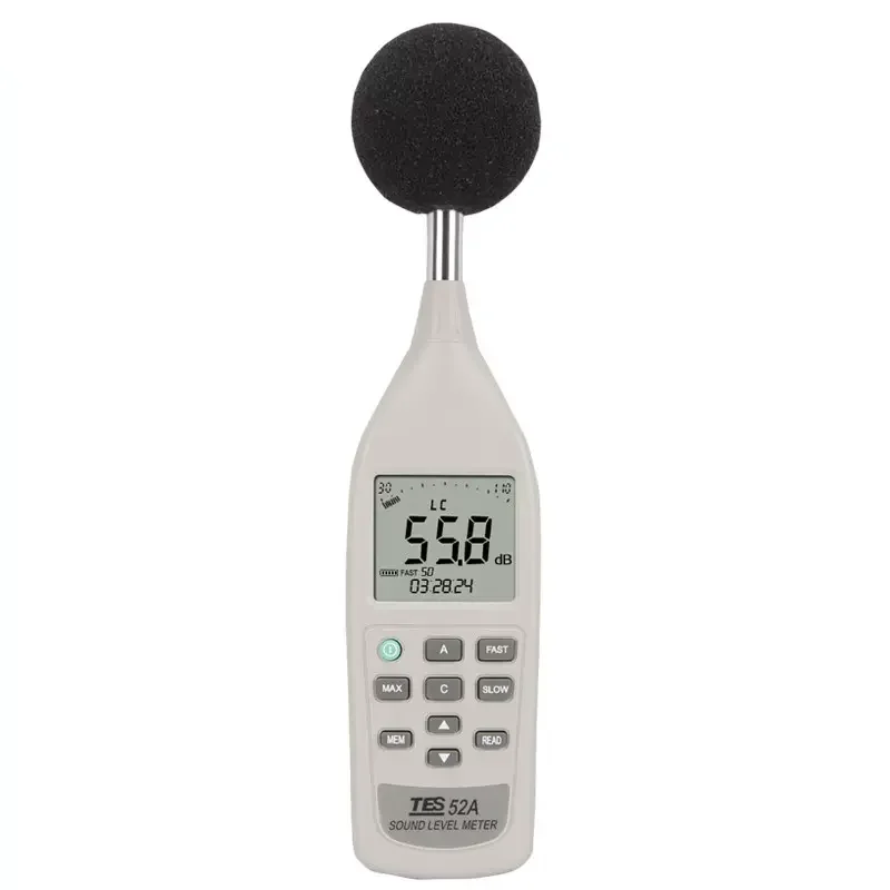 2026 TES-52A جهاز اختبار الصوت الرقمي المحمول مستوى الصوت متر جهاز اختبار الضوضاء المحمول #2