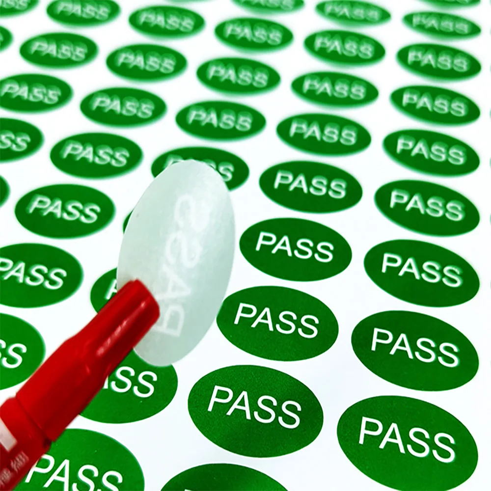 2000pcs PASS Sticker QC Quality Inspection Mark Warehouse Category Labels Factory Labeling Storage Decals Packaging Stickers