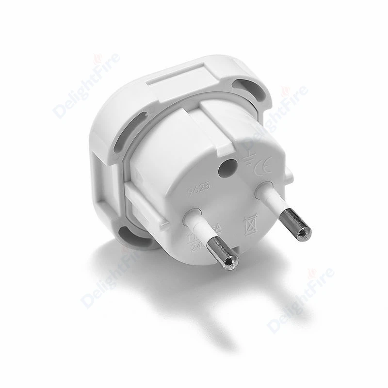 UK To EU Plug Converter Euro Spain Germany Israel UkraineTravel Adapter 250V 10A Power Adapter Charger Electrical Scoket Outlet