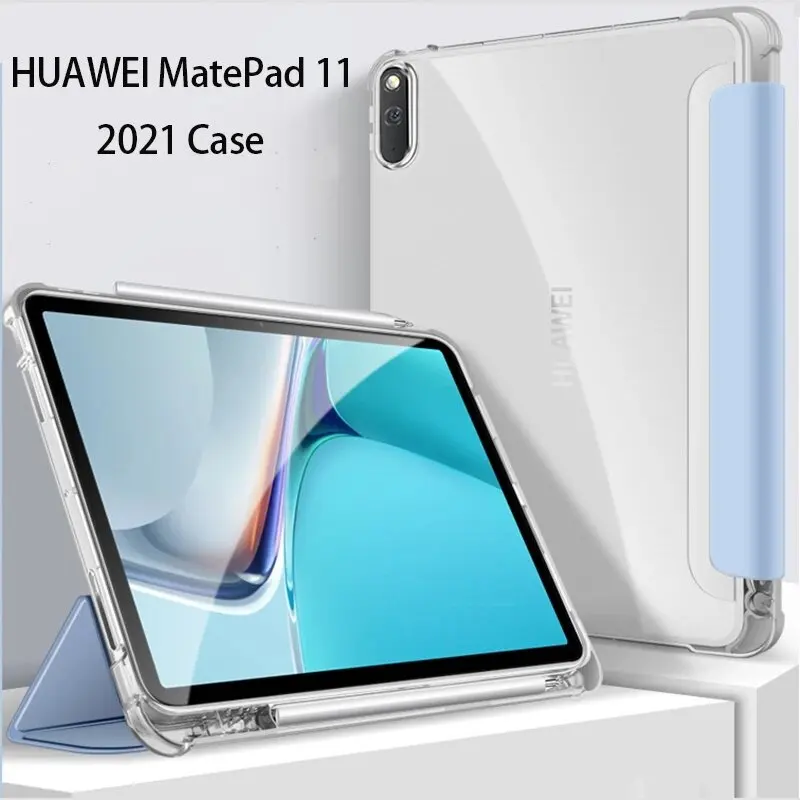 

For Huawei MatePad 11 Case 2021 Smart Shell Stand Protective Cover Mate pad DBY-W09/L09 Matepad pro Funda With Pen Slot Holder