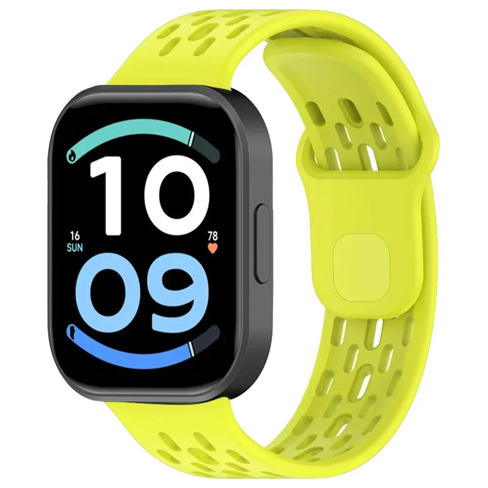 Sport-Silikonarmband für Redmi Watch 6 Active-6 Lite/6 5 4 Atmungsaktiver Stil Verstellbares Armband für Xiaomi Mi Band 10-9-8 Pro – Detail 11