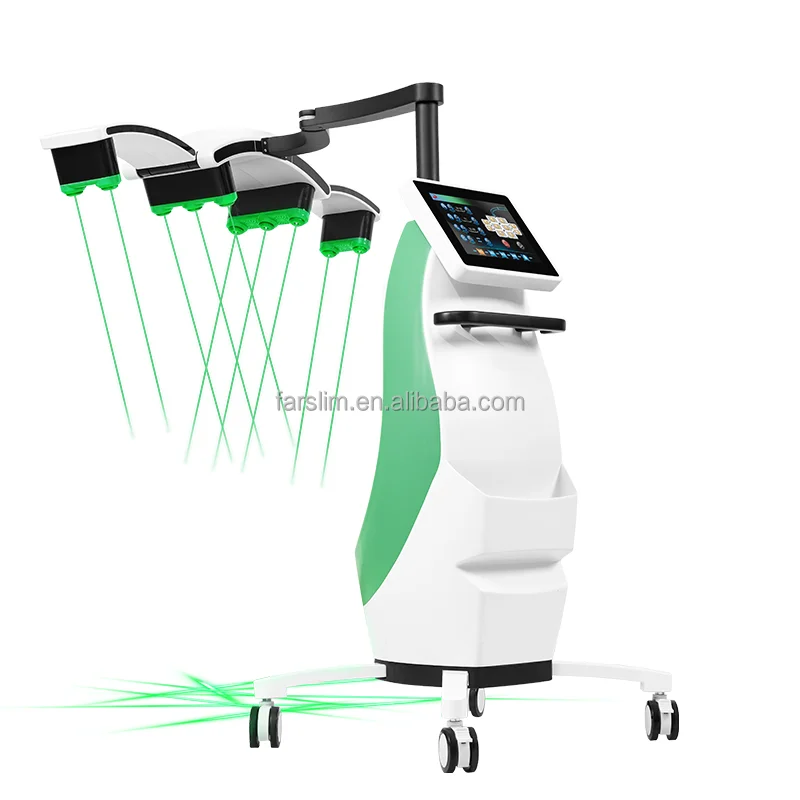 Hot ！！Factory price 10D laser 532nm green/635nm red light fat reduction machine