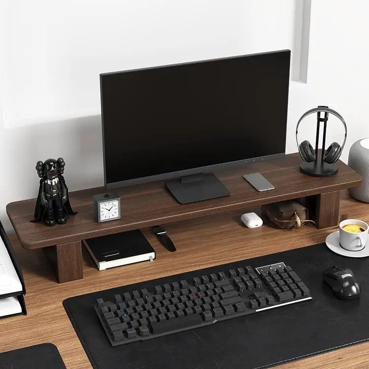 desktop-computer-monitor-riser-stand-simple-design-heightened-support-panel-desk-organizer-holder-pad-elevating-bracket