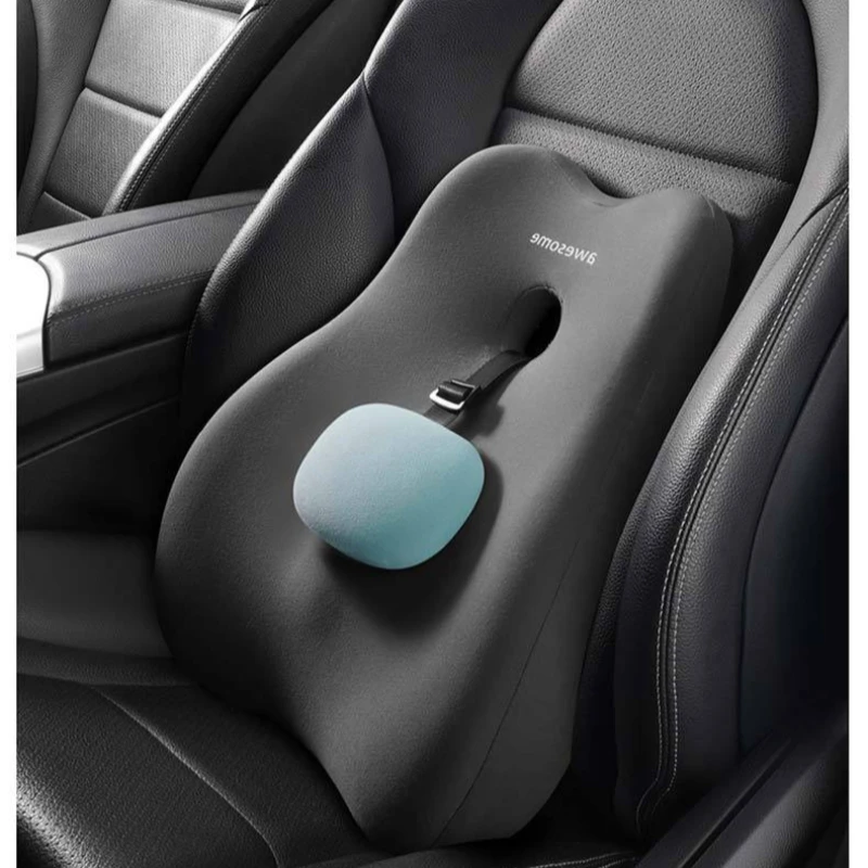 

Автомобильная подушка для шеи из пены с эффектом памяти, защитная поясничная поддержка спины, дышащая подушка для подголовника автомобиля, снимающая стресс, подушка для автомобильного сиденья, офисная подушка