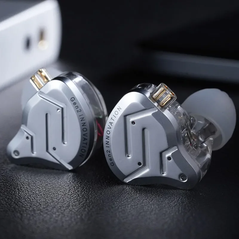 KZ ZSN Pro 2 auriculares metálicos Hybrid Drive 1BA + 1DD In Ear, auriculares de graves HIFI, Monitor, auriculares deportivos con cancelación de ruido y música