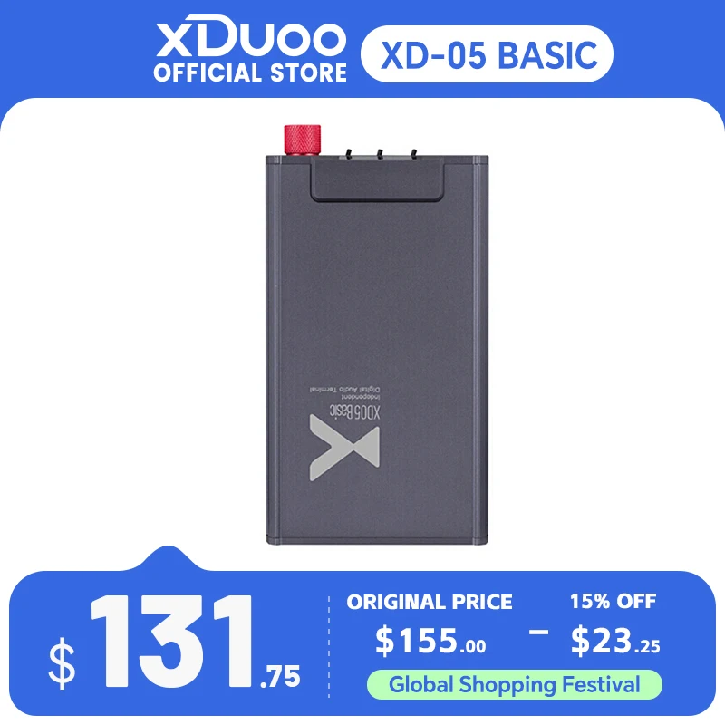 Xduoo XD-05 Basic Terminal Decoding Headphone Amplifier with ESS9018K2M DAC 384KHz DSD256 XD05 Basic