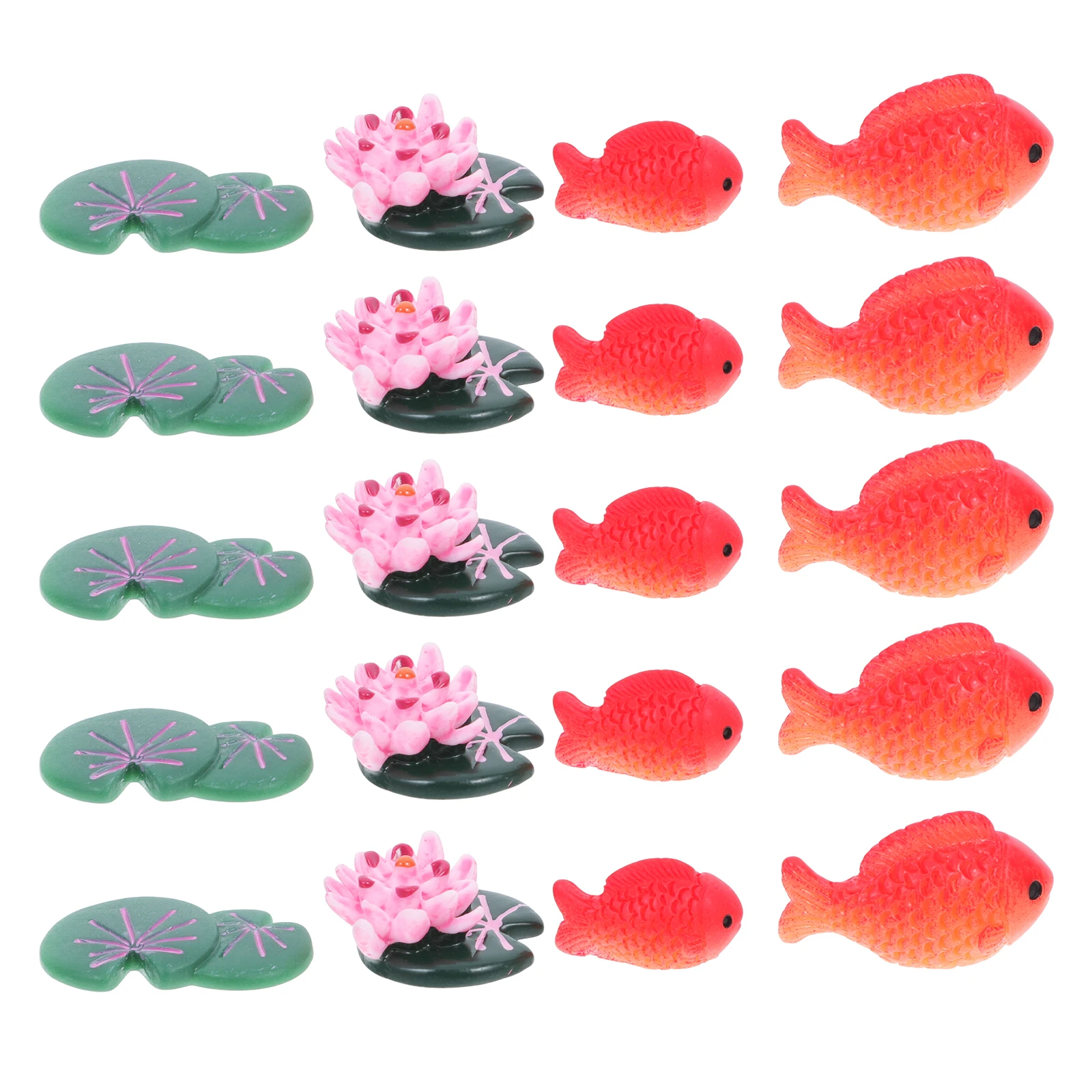 

30pcs Aquarium Landscaping Accessories Miniature Fish Figurines Resin Craft Decor Artificial Aquarium Fishes Home Office Hotel