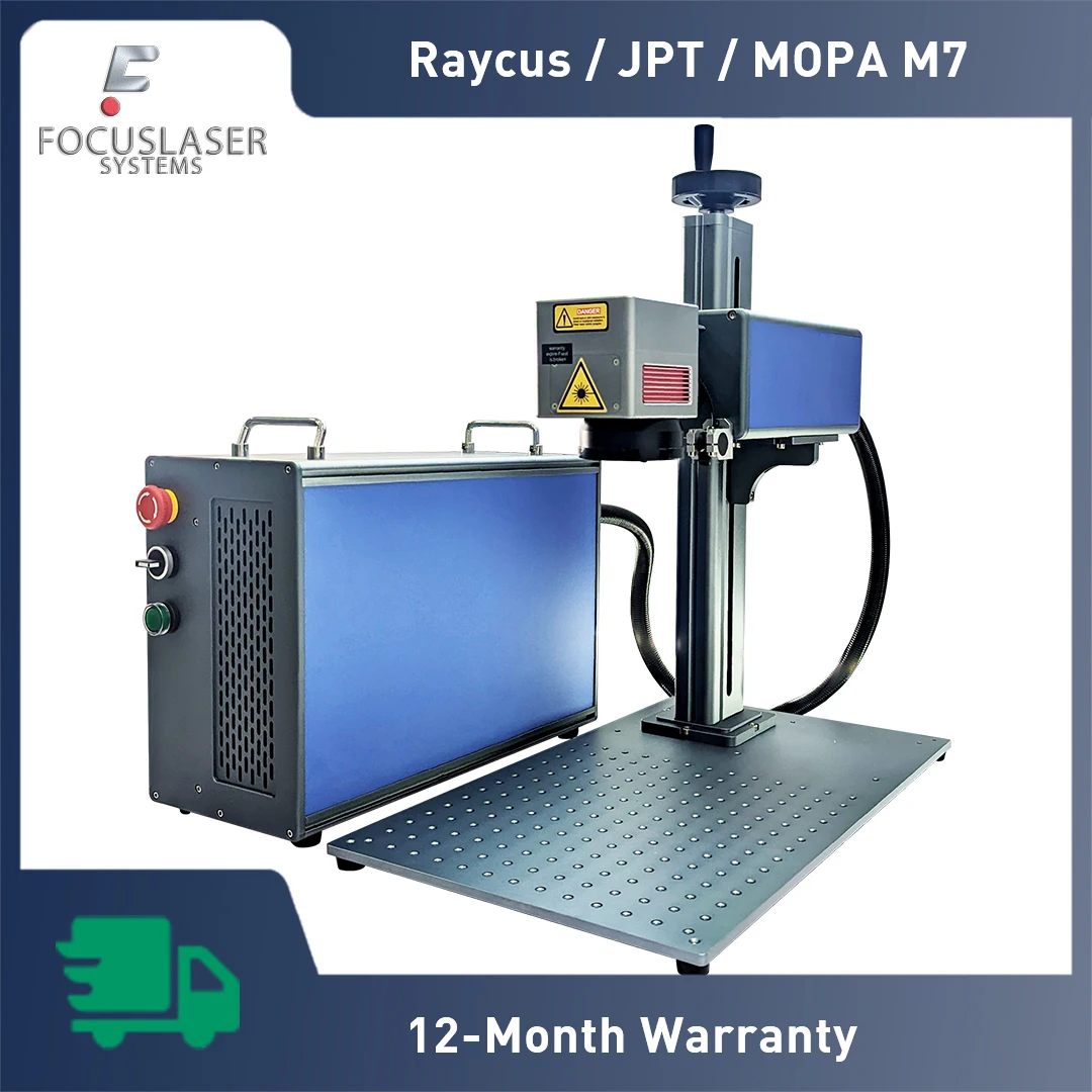 Fiber Laser Marking Machine Raycus Jpt Mopa M7 20w 30w 50w 100w Laser Engraving Gold Silver Copper Stainless Steel Metals