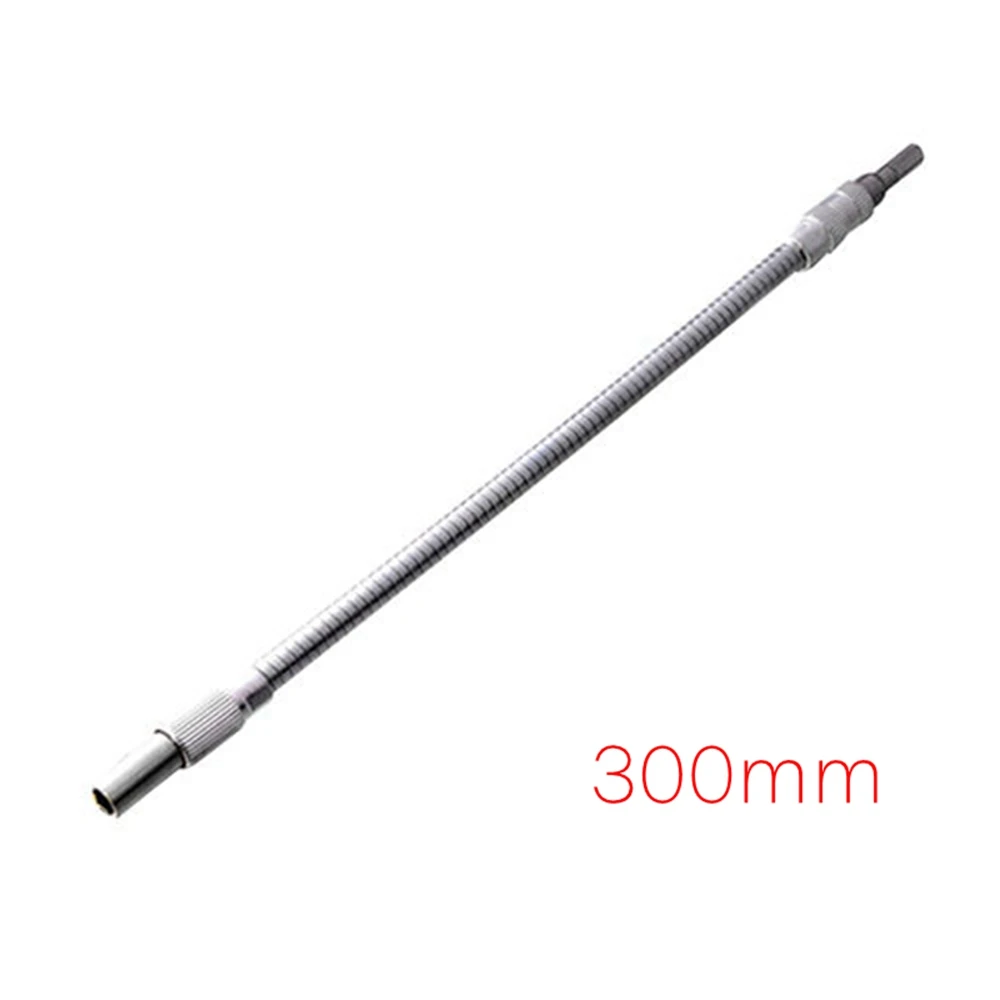 150mm 200mm 300mm 400mm Metal Flexible Shaft for Electronic Drill Screwdriver Bit Holder Connect Link 1/4 Hex Extension Bit