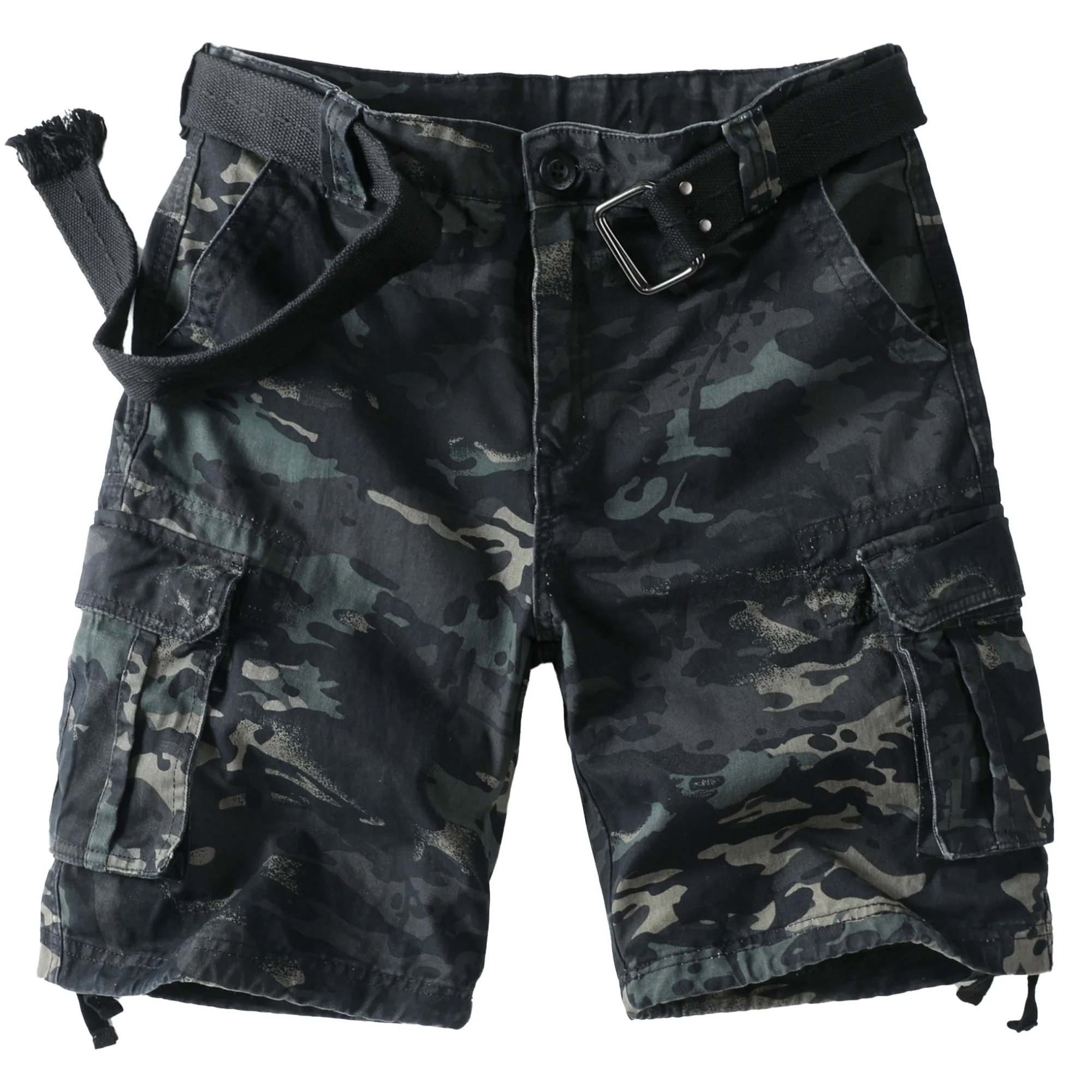 

Men's Camo Cargo Shorts for Men Cotton Casual Outdoor Work Relaxed Fit Shorts with Multi-Pockets (no belt)
