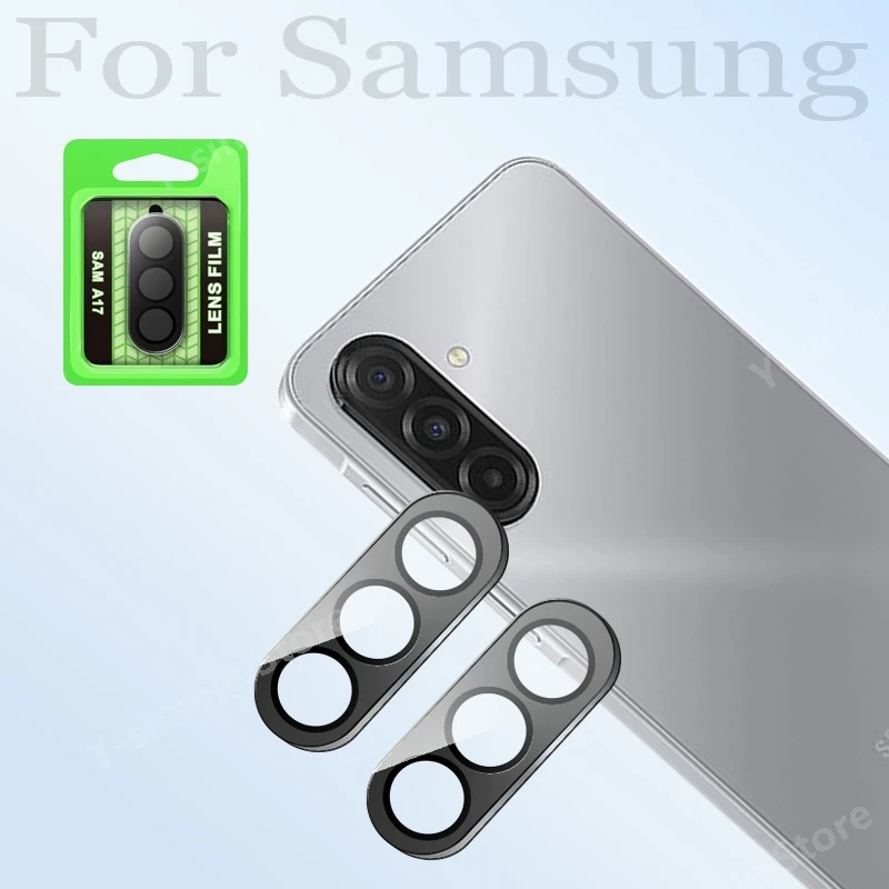 Metal Camera Lens Protector For Samsung galaxy M17 A17 F17 Camera Protector Ring Glass Lens film 3D Snap-On Anti-Scratch