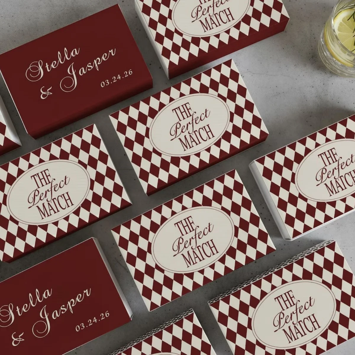 

Personalized Perfect matchbox Matchboxes, Custom Wedding Favors, Bridal Shower, Engagement Party Decor, Guest Gifts, Rehearsal D