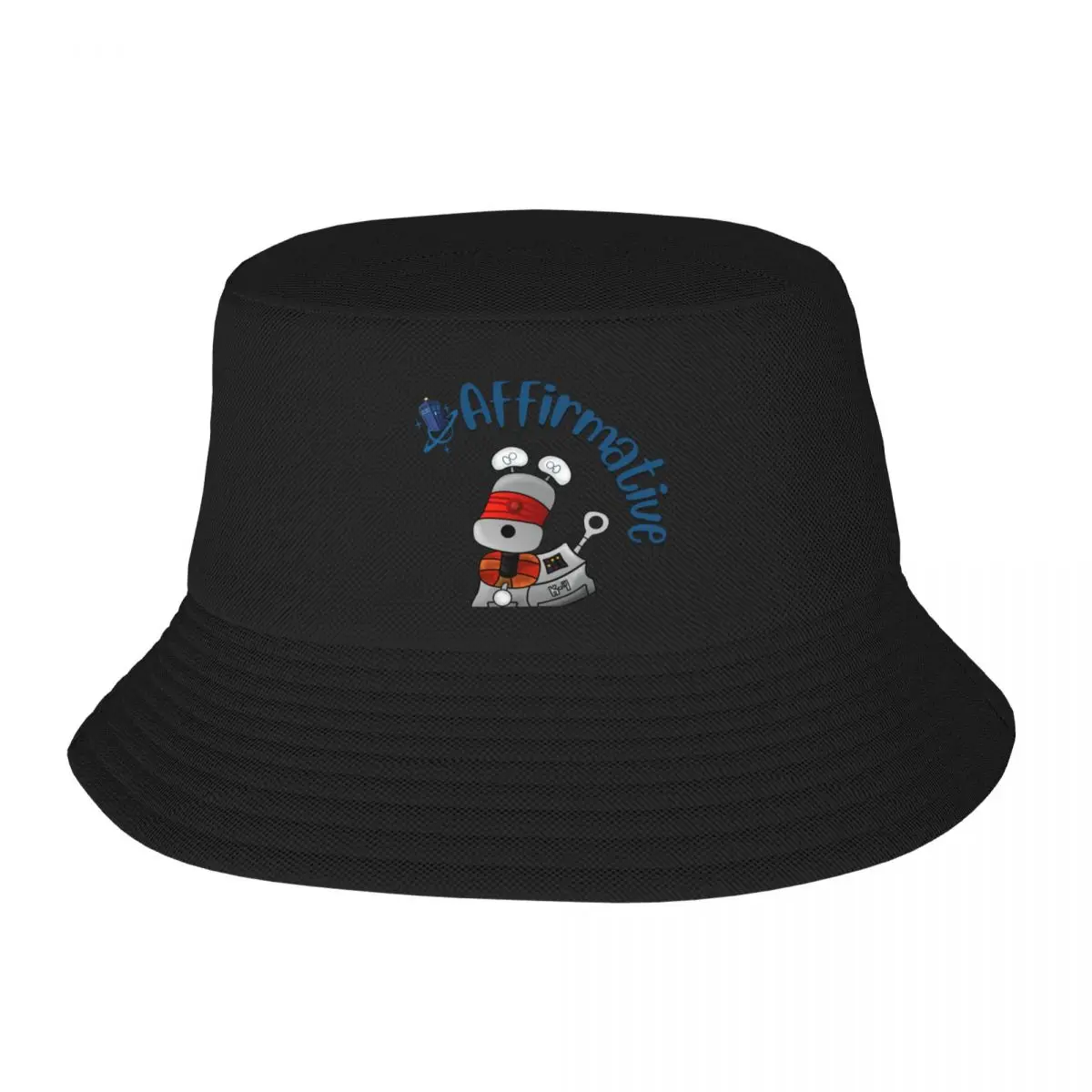 Robot dog / Affirmative Bucket Hat Trucker Cap Designer Hat Mens Tennis Women's