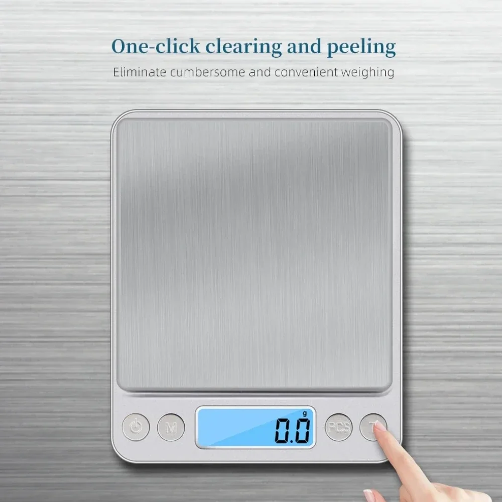 Protable multi specification digital kitchen scale precision scale for food and jewelry postal scale, LCD electronic measurement image 2