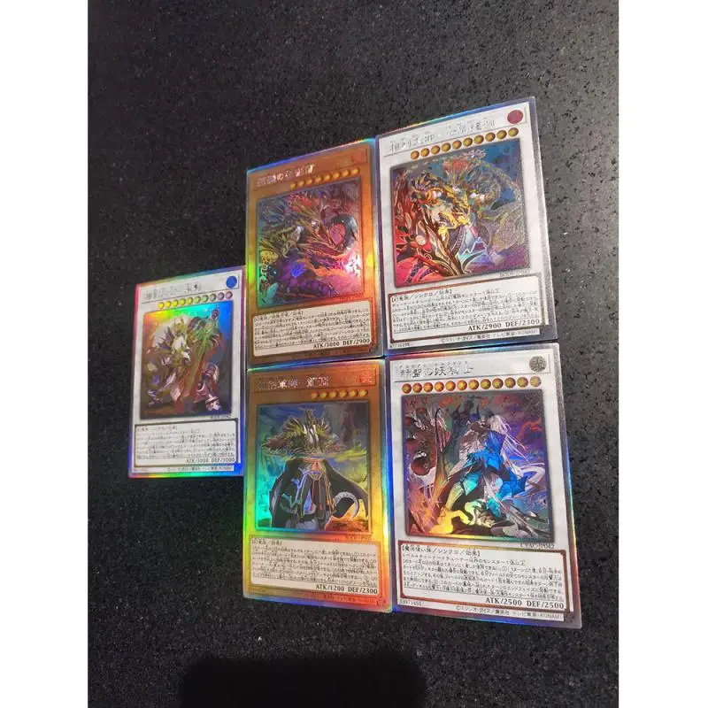 Anime Yu-Gi-Oh DIY ACG Tabletop Battle Game Flash Black Magician Girl Black Magician Toys for boys Collectible Cards Gifts