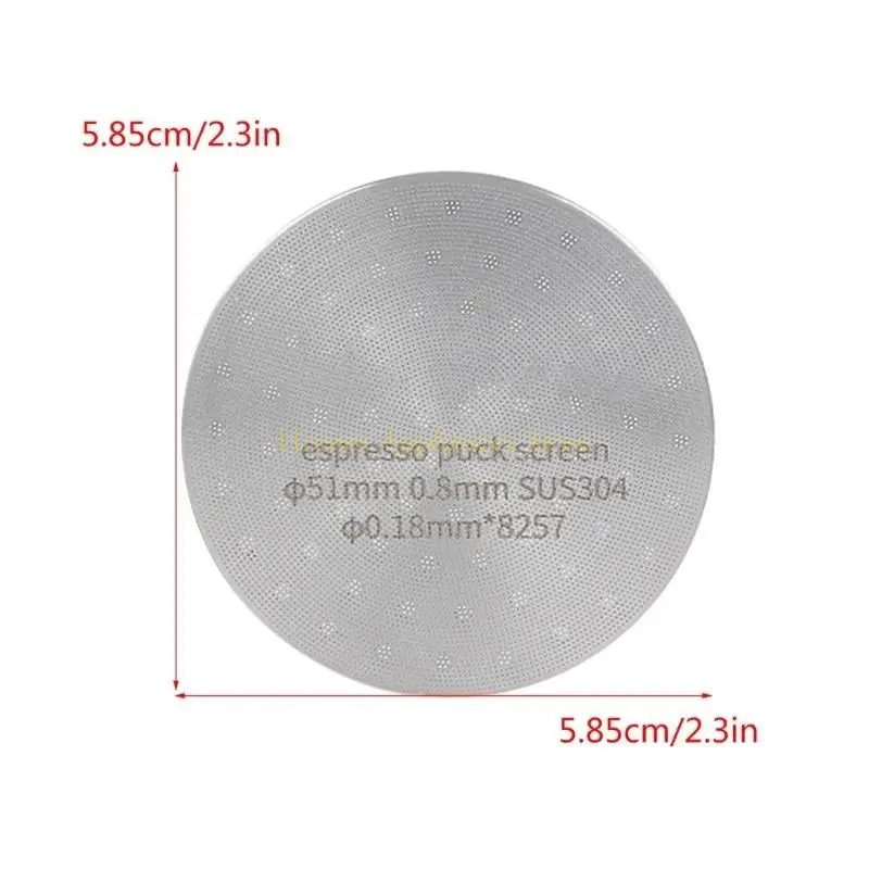 D0AB 51mm/53mm/58mm distribuição água da dupla camada fabricação filtro da cabeça