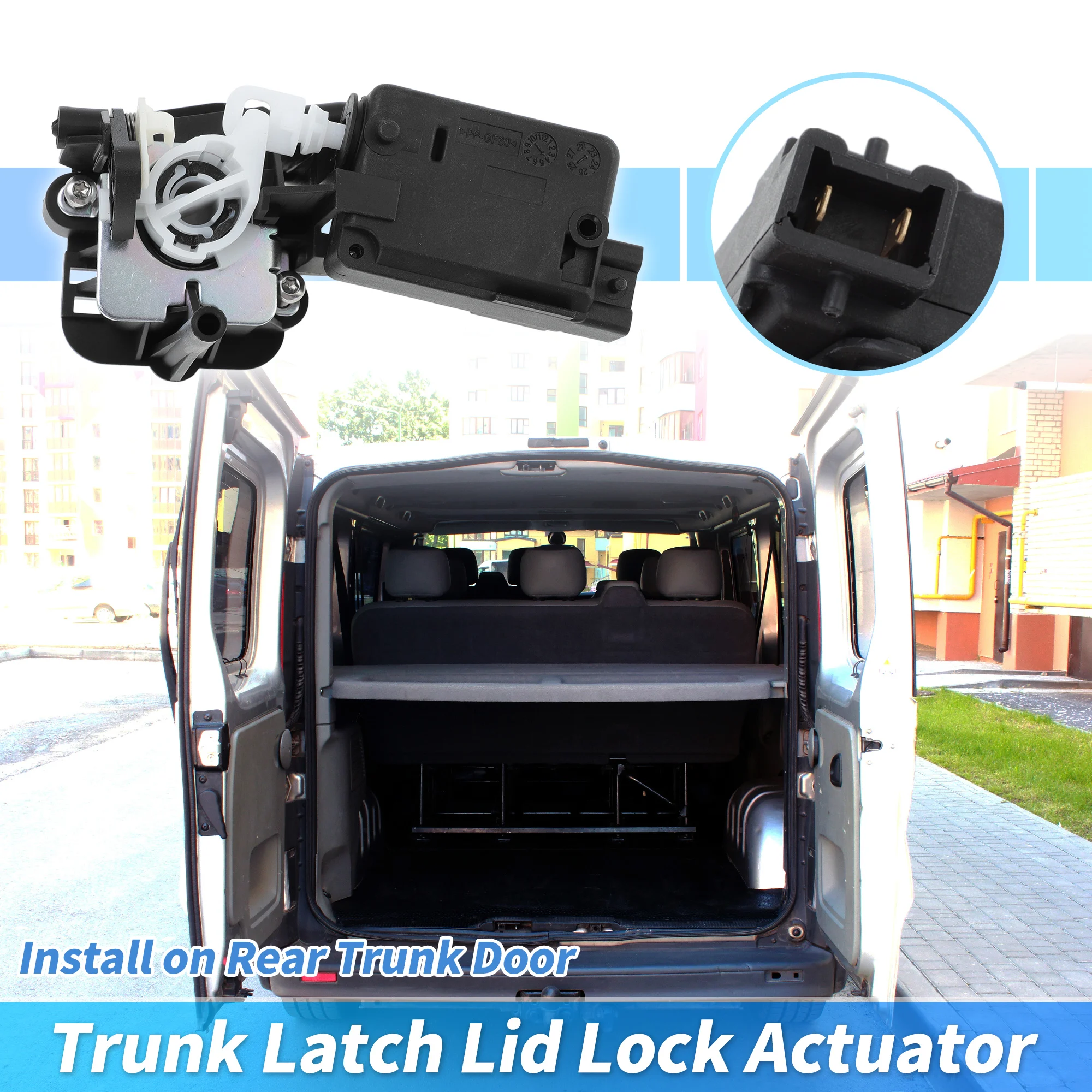 

UXCELL No 8200102185 Привод замка задней двери для Vauxhall Vivaro A B для Renault Trafic