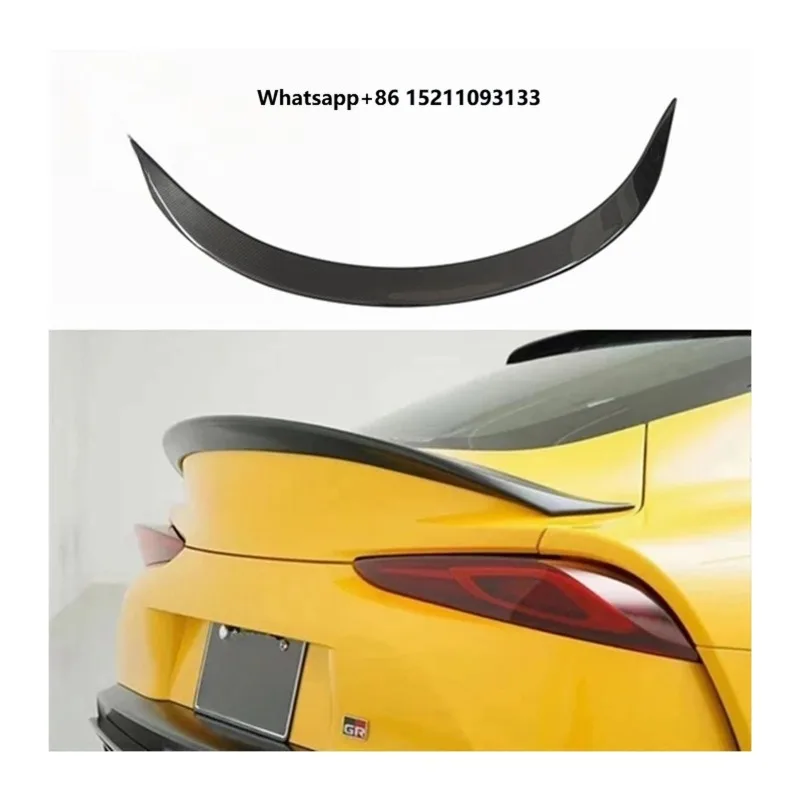 

Real Carbon Fiber AG Style Spoiler for Supra GR MK5 A90 A91 Trunk Spoiler Flaps Rear Wing Car Trunk Diverter FRP