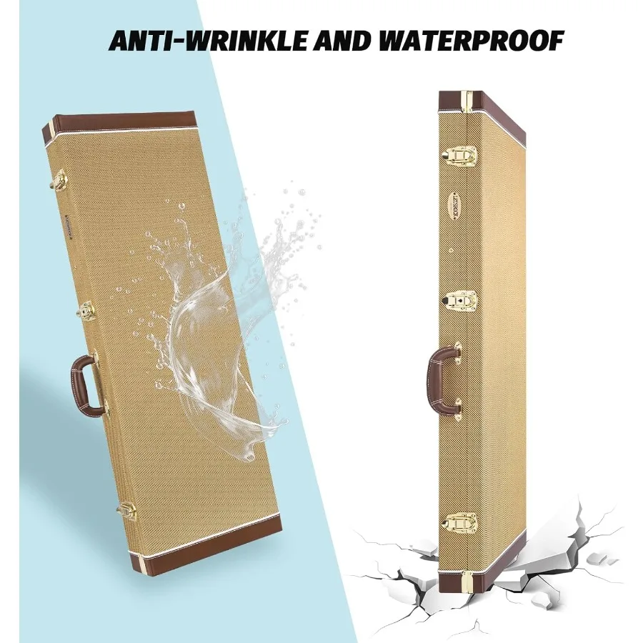 LETSROCK Elektryczna Gitara Twardy Futerał Ochronny 39 Calowy Standardowy Elektryczny Futerał na Gitary do Modelu KST KTL 170 z Zamkiem La