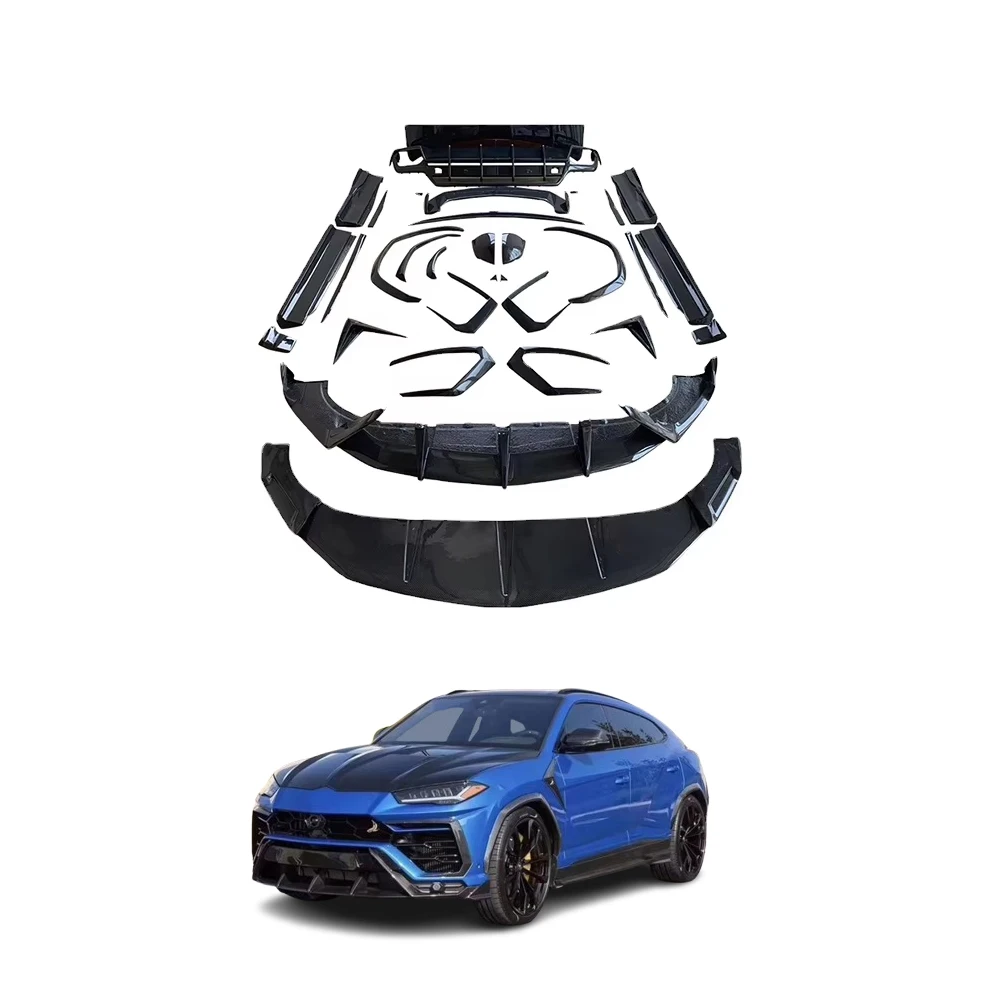 TOPCAR Style Dry Carbon Fiber Body Kit for Lamborghini URUS 2023 Car Bumper Hight Quality Auto Accessories URUS TOPCAR