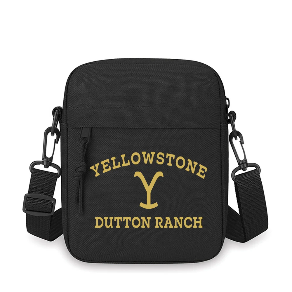 

Yellowstone Dutton Ranch Logo Men Crossbody Bag Single Shoulder Women Cartoon Anime Film Printing Design Unisex