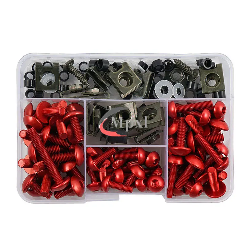 

177PCS M5 M6 Motorcycle Complete Fairing Bolts CNC Screw for Ducati 748 749 750SS 848 900SS 916 996 998 999 1098 1098S Panigale